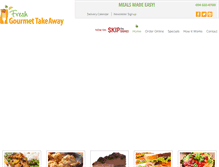 Tablet Screenshot of gourmettakeaway.ca